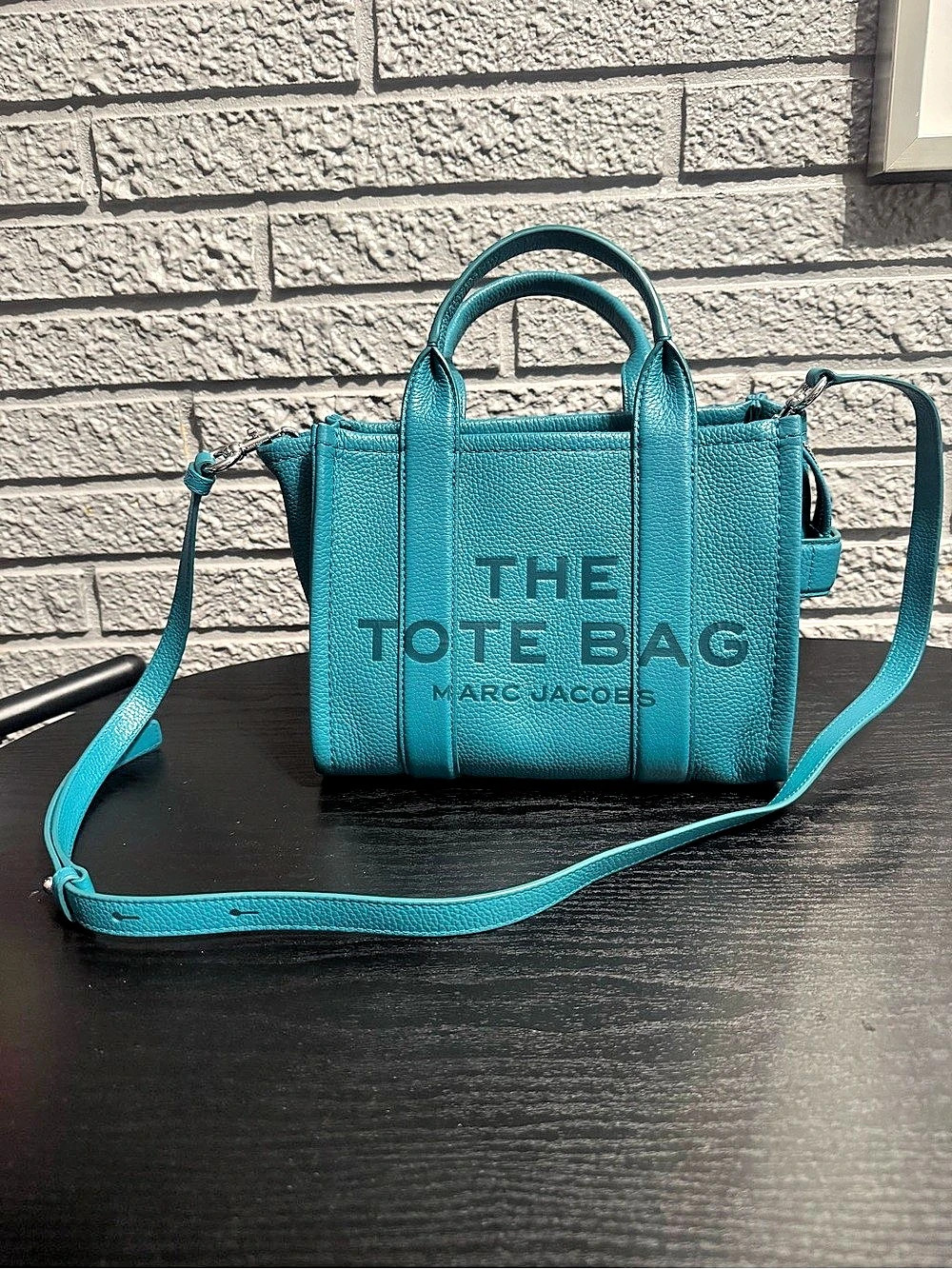 Marc Jacobs The Leather Small Tote Bag Blue